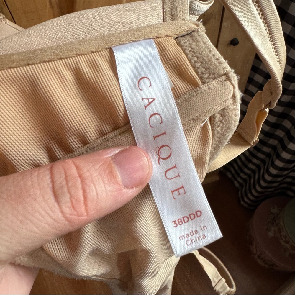 Cacique 38DDD Beige Lightly Lined Bra - Picture 4 of 5